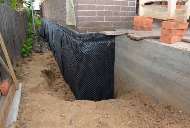 Happy homeowners after waterproofing job in Franklin Park